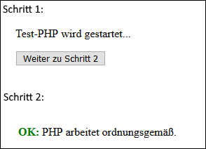 Screen PHP-Test Screen PHP-Test